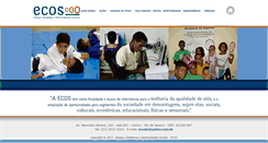 Desktop Screenshot of ecos-ong.com.br